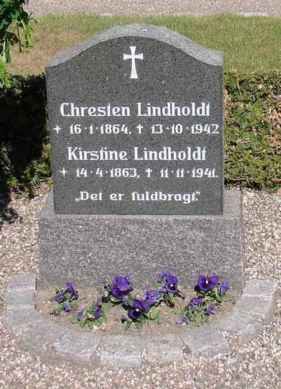 Billede af gravsten på Ringkøbing Kirkegård